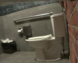 Restaurant Rest room urinate spycam